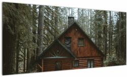 Mivali Tablou - Cabana montană, dintr-o bucată 100x40 cm (V021660V10040)