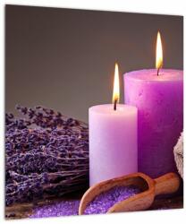 Mivali Tablou pe sticlă cu produsele spa, dintr-o bucată 40x40 cm pe sticlă (V020931V4040GD)