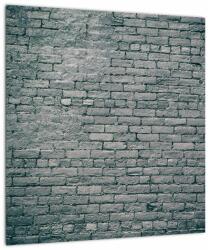 Mivali Tablou pe sticlă cu perete din cărămidă, dintr-o bucată 40x40 cm pe sticlă (V020015V4040GD)