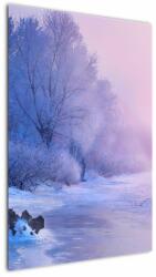 Mivali Tablou - Râu înghețat, dintr-o bucată 60x90 cm (V022488V6090)