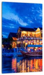 Mivali Tablou - Orașul de noapte Hoi An, Vietnam, dintr-o bucată 20x30 cm (V022583V2030)