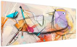 Mivali Tablou - Abstract, pasăre, dintr-o bucată 250x125 cm (V022950V250125)