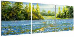 Mivali Tablou - Drum de câmp, pictură în ulei, din trei bucăți 120x40 cm (V023233V12040)