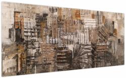 Mivali Tablou - Abstract, nuanțe maro, dintr-o bucată 200x100 cm (V023011V200100)