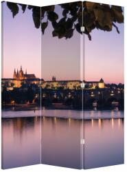 Mivali Paravan - Palatul din Praga și Vltava, din 3 bucăți, 126x170 cm (P020901P135180)