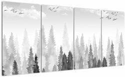 Mivali Tablou - Culmi de pădure, din patru bucăți 160x80 cm (V022456V16080)