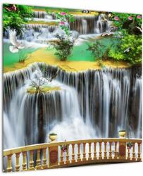 Mivali Tablou - Privire la cascade magice, dintr-o bucată 50x50 cm (V022798V5050)