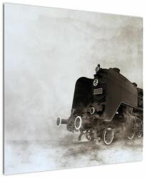 Mivali Tablou - Tren în ceață, dintr-o bucată 70x70 cm (V021961V7070)