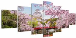 Mivali Tablou cu cireș japonez, din șapte bucăți 210x100 cm (V020346V210100)