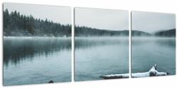 Mivali Tablou - lacul nordic înghețat, din trei bucăți 90x30 cm (V020225V9030)