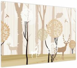 Mivali Tablou - Pădure ilustrată, dintr-o bucată 100x70 cm (V023962V10070)