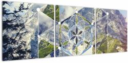 Mivali Tablou - Model geometric, din trei bucăți 120x40 cm (V023041V12040)