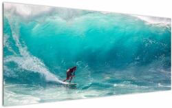 Mivali Tablou - Surfer în valuri, dintr-o bucată 120x50 cm (V022714V12050)