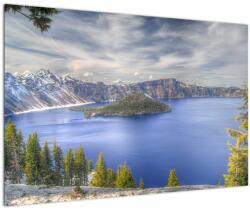 Mivali Tablou lacul montan, dintr-o bucată 90x60 cm (V020644V9060)