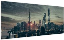 Mivali Tablou cu orașul în amurg, dintr-o bucată 120x50 cm (V021376V12050)