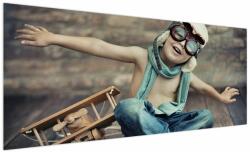 Mivali Tablou - Tânăr aviator, dintr-o bucată 250x125 cm (V023306V250125)