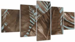Mivali Tablou - Frunze de palmier acvarel, din cinci bucăți 150x80 cm (V022423V150805PCS)