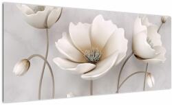 Mivali Tablou cu florile albe, dintr-o bucată 100x40 cm (V020898V10040)