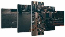 Mivali Tablou cu Manhattan, din cinci bucăți 150x80 cm (V021377V150805PCS)