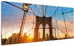 Mivali Tablou - Podul Brooklyn, Manhattan, New York, dintr-o bucată 120x50 cm (V023326V12050)
