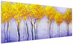 Mivali Tablou - Copaci galbeni, dintr-o bucată 250x125 cm (V023006V250125)