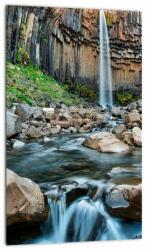 Mivali Tablou - Cascada Svartifoss, Islanda, dintr-o bucată 20x30 cm (V022508V2030)