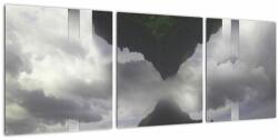 Mivali Tablou - Munții din Islanda, colaj geometric, din trei bucăți 90x30 cm (V023418V9030)
