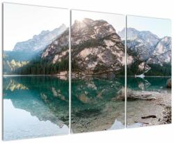Mivali Tablou cu lac montan, din trei bucăți 120x80 cm (V020951V120803PCS)