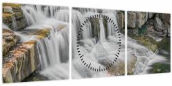 Mivali Tablou cu cascade (cu ceas), din trei bucăți 90x30 cm cu ceas (V020274V9030C)