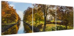 Mivali Tablou cu canal de apă, din trei bucăți 150x50 cm (V020191V15050)