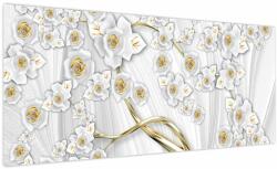 Mivali Tablou - Copac cu decor auriu, dintr-o bucată 100x40 cm (V023983V10040)