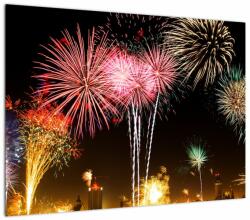 Mivali Tablou pe sticlă cu artificii, dintr-o bucată 70x50 cm pe sticlă (V020500V7050GD)
