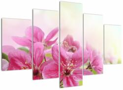 Mivali Tablou - Flori roz, din cinci bucăți 150x105 cm (V022529V150105)