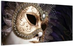 Mivali Tablou pe sticlă cu statuie cu masca, dintr-o bucată 100x50 cm pe sticlă (V021951V10050GD)
