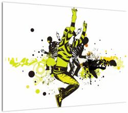 Mivali Tablou pe sticlă - Street dance, dintr-o bucată 70x50 cm pe sticlă (V023542V7050GD)