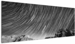 Mivali Tablou albnegru cu cerul și stele, dintr-o bucată 145x58 cm (V020825V14558)