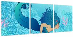Mivali Tablou - Sirena, din trei bucăți 90x30 cm (V023513V9030)