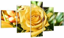 Mivali Tablou cu trandafir, din cinci bucăți 125x70 cm (V020280V12570)