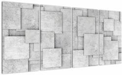 Mivali Tablou - Abstracție cu faianță de beton, din patru bucăți 160x80 cm (V021997V16080)