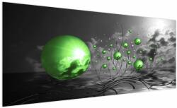 Mivali Tabloul bilelor verzi abstracte, dintr-o bucată 250x125 cm (V020112V250125)