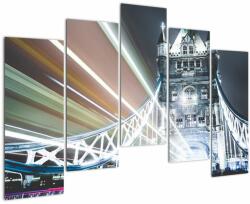 Mivali Tablou cu Tower Bridge, din cinci bucăți 125x90 cm (V020869V12590)
