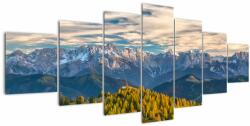 Mivali Tablou - panorama montană, din șapte bucăți 210x100 cm (V020845V210100)