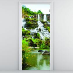 Mivali Fototapet pentru ușă - Cascadele cu verdeață (D020617D95205)