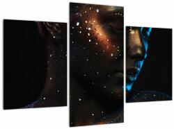 Mivali Tablou strălucitor a femeii, din trei bucăți 90x60 cm (V022238V90603PCS)