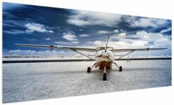 Mivali Tablou cu aeroplan cu motor, dintr-o bucată 250x125 cm (V021915V250125)