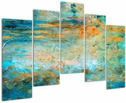 Mivali Tablou - Abstract albastru, din cinci bucăți 125x90 cm (V023173V12590)