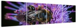 Mivali Tablou cu albina pe floare, din patru bucăți 160x40 cm (V020419V16040)