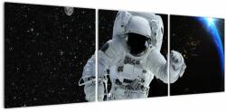 Mivali Tablou - Astronaut în Cosmos, din trei bucăți 120x40 cm (V022266V12040)