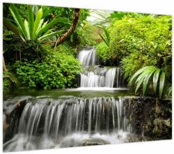 Mivali Tablou pe sticlă - Cascadă în pădurea tropicală (V023673V7050GD)