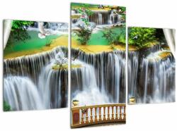 Mivali Tablou - Privire la cascade magice, din trei bucăți 90x60 cm (V022798V90603PCS)